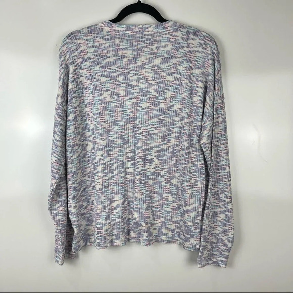 NEW Code x Mode Space Dye V-Neck Knit Pull Over Sweater Women's Size Medium - Picture 2 of 7